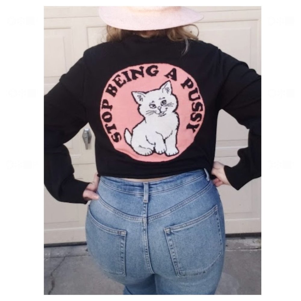Ripndip Stop Being a P***** Crop Sweater